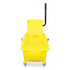 Impact® Side-Press Wringer and Plastic Bucket Combo, 12 to 32 oz, Yellow Bucket/Wringer Combos - Office Ready