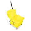 Impact® Side-Press Wringer and Plastic Bucket Combo, 12 to 32 oz, Yellow Bucket/Wringer Combos - Office Ready