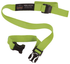 ergodyne® Squids 3150 Elastic Lanyard with Buckle, 2 lb Max Working Capacity, 18"-48" Long, Lime, 10/Pack