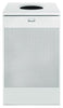 Rubbermaid® Commercial Designer Line™ Silhouettes Waste Receptacle, 20 gal, Steel, Silver Metallic Indoor All-Purpose Waste Bins - Office Ready