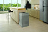 Rubbermaid® Commercial Designer Line™ Silhouettes Waste Receptacle, 20 gal, Steel, Silver Metallic Indoor All-Purpose Waste Bins - Office Ready