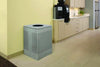 Rubbermaid® Commercial Designer Line™ Silhouettes Waste Receptacle, 20 gal, Steel, Silver Metallic Indoor All-Purpose Waste Bins - Office Ready