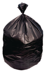 Heritage High-Density Waste Can Liners, 16 gal, 8 mic, 24" x 33", Black, 50 Bags/Roll, 20 Rolls/Carton