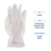 Boardwalk® General Purpose Vinyl Gloves, Powder/Latex-Free, 2.6 mil, Large, Clear, 100/Box, 10 Boxes/Carton Disposable Work Gloves, Vinyl - Office Ready