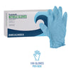 Boardwalk® Disposable Examination Nitrile Gloves, Medium, Blue, 5 mil, 100/Box Exam Gloves, Nitrile - Office Ready