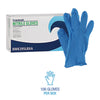 Boardwalk® Disposable General-Purpose Nitrile Gloves, Large, Blue, 5 mil, 100/Box Disposable Work Gloves, Nitrile - Office Ready