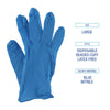 Boardwalk® Disposable General-Purpose Nitrile Gloves, Large, Blue, 5 mil, 100/Box Disposable Work Gloves, Nitrile - Office Ready