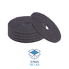 Boardwalk® Stripping Floor Pads, 12" Diameter, Black, 5/Carton Scrub/Strip Floor Pads - Office Ready