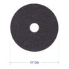 Boardwalk® Stripping Floor Pads, 15" Diameter, Black, 5/Carton Scrub/Strip Floor Pads - Office Ready