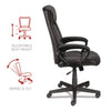 Alera® Alera® Dalibor Series Manager Chair, Supports Up to 250 lb, 17.5" to 21.3" Seat Height, Black Seat/Back, Black Base Office Chairs - Office Ready