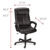 Alera® Alera® Dalibor Series Manager Chair, Supports Up to 250 lb, 17.5" to 21.3" Seat Height, Black Seat/Back, Black Base Office Chairs - Office Ready