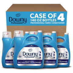 Downy® Professional Commercial Liquid Fabric Softener, Clean and Fresh Scent, 140 oz Pour Bottle, 4/Carton