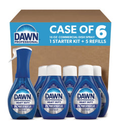 Dawn® Professional Heavy Duty Powerwash Commercial Dish Spray, 16 oz, 6 Pack: 1 Starter Kit Plus 5 Refills