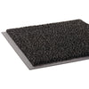 Crown Dust-Star™ Microfiber Wiper Mat, 48 x 72, Charcoal Wiper Mats - Office Ready