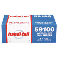 HFA® Interfolded Foil Sheets, 55 Gauge, 9 x 10.75, 500 Sheets/Box, 6 Boxes/Carton Aluminum Foil - Office Ready