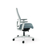 HON® Ignition® 2.0 4-Way Stretch Mid-Back Mesh Task Chair, 17" to 21" Seat Height, Basalt Seat, Fog Back, Designer White Base Office Chairs - Office Ready