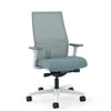 HON® Ignition® 2.0 4-Way Stretch Mid-Back Mesh Task Chair, 17" to 21" Seat Height, Basalt Seat, Fog Back, Designer White Base Office Chairs - Office Ready