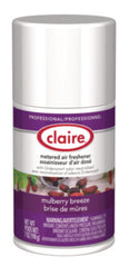 Claire® Metered Air Freshener, Mulberry Scent, 7 oz Aerosol Spray, 12/Carton