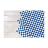 Paterson Grease-Resistant Food Wrap, 12" x 12", Blue Check, 5,000/Carton Paper Wrap - Office Ready