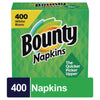 Bounty® Quilted Napkins®, 2-Ply, 12.1 x 12, White, 400/Pack, 4 Packs/Carton Luncheon Napkins - Office Ready