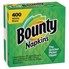 Bounty® Quilted Napkins®, 2-Ply, 12.1 x 12, White, 400/Pack, 4 Packs/Carton