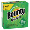 Bounty® Quilted Napkins®, 2-Ply, 12.1 x 12, White, 400/Pack, 4 Packs/Carton Luncheon Napkins - Office Ready