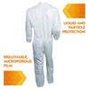 KleenGuard™ A30 Breathable Splash & Particle Protection Coveralls, 3X-Large, White, 21/Carton Coveralls - Office Ready