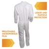 KleenGuard™ A30 Breathable Splash & Particle Protection Coveralls, 3X-Large, White, 21/Carton Coveralls - Office Ready