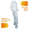 KleenGuard™ A30 Breathable Splash & Particle Protection Coveralls, 3X-Large, White, 21/Carton Coveralls - Office Ready