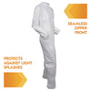 KleenGuard™ A30 Breathable Splash & Particle Protection Coveralls, 3X-Large, White, 21/Carton Coveralls - Office Ready