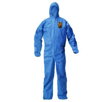KleenGuard™ A20 Breathable Particle Protection Coveralls, Zip Front, Hood, Elastic Back, Wrists, Ankles, 2X-Large, Blue, 24/Carton Coveralls - Office Ready