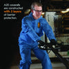 KleenGuard™ A20 Breathable Particle Protection Coveralls, Zip Front, Hood, Elastic Back, Wrists, Ankles, 2X-Large, Blue, 24/Carton Coveralls - Office Ready