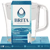 Brita® Classic Water Filter Pitcher, 40 oz, 5 Cups, Clear, 2/Carton Water Filtration System Decanters/Pitchers - Office Ready