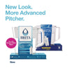 Brita® Classic Water Filter Pitcher, 40 oz, 5 Cups, Clear, 2/Carton Water Filtration System Decanters/Pitchers - Office Ready