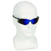 KleenGuard™ Nemesis* Safety Glasses, Gunmetal Nylon Frame, Blue Polycarbonate Lens Wraparound Safety Glasses - Office Ready