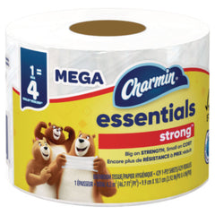 Charmin® Essentials Strong™ Bathroom Tissue, Septic Safe, 1-Ply, White, 429/Roll, 36 Rolls/Carton