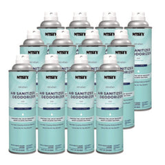 Misty® Air Sanitizer and Deodorizer, Fresh Linen, 10 oz Aerosol Spray, 12/Carton