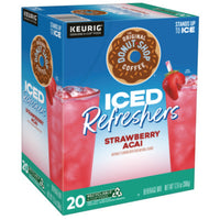 The Original Donut Shop® ICED Refreshers K-Cup® Pods, Strawberry, 20/Box Coffee K-Cups - Office Ready