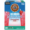 The Original Donut Shop® ICED Refreshers K-Cup® Pods, Strawberry, 20/Box Coffee K-Cups - Office Ready