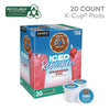 The Original Donut Shop® ICED Refreshers K-Cup® Pods, Strawberry, 20/Box Coffee K-Cups - Office Ready