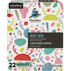 Caribou Coffee® BOU YAH K-Cup® Pods, Light Roast, 22/Box