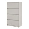 Alera® Lateral File, 4 Legal/Letter-Size File Drawers, Light Gray, 30" x 18.62" x 52.5" Lateral File Cabinets - Office Ready