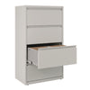 Alera® Lateral File, 4 Legal/Letter-Size File Drawers, Light Gray, 30" x 18.62" x 52.5" Lateral File Cabinets - Office Ready