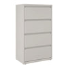 Alera® Lateral File, 4 Legal/Letter-Size File Drawers, Light Gray, 30" x 18.62" x 52.5" Lateral File Cabinets - Office Ready