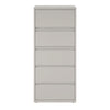 Alera® Lateral File, 5 Legal/Letter-Size File Drawers, Light Gray, 30" x 18.62" x 67.62" Lateral File Cabinets - Office Ready