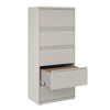 Alera® Lateral File, 5 Legal/Letter-Size File Drawers, Light Gray, 30" x 18.62" x 67.62" Lateral File Cabinets - Office Ready