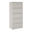 Alera® Lateral File, 5 Legal/Letter-Size File Drawers, Light Gray, 30" x 18.62" x 67.62" Lateral File Cabinets - Office Ready