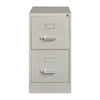 Alera® Two-Drawer Economy Vertical File, 2 Letter-Size File Drawers, Light Gray, 15" x 25" x 28.38" Vertical File Cabinets - Office Ready