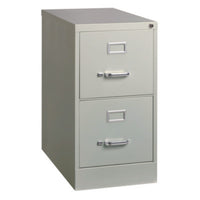 Alera® Two-Drawer Economy Vertical File, 2 Letter-Size File Drawers, Light Gray, 15