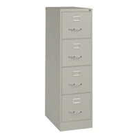 Alera® Four-Drawer Economy Vertical File, 4 Letter-Size File Drawers, Light Gray, 15